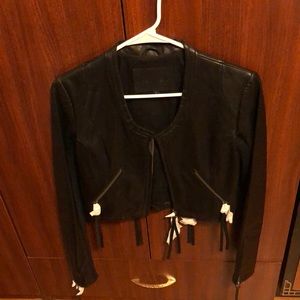 *BRAND NEW* Linea Pelle cropped leather jacket